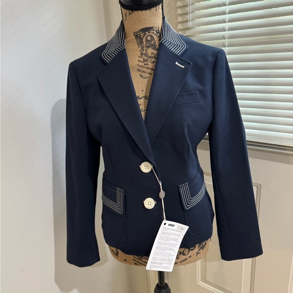 Emporio Armani Jackets & Blazers - NWT Emporio Armani Dark Blue Blazer with Light Accents size 46